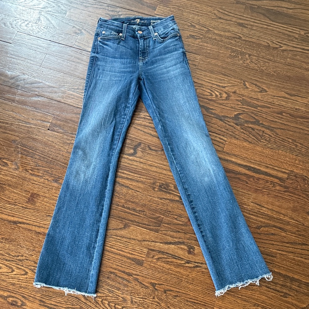 7 For All Mankind Kimmie Blue Boot Leg Jeans